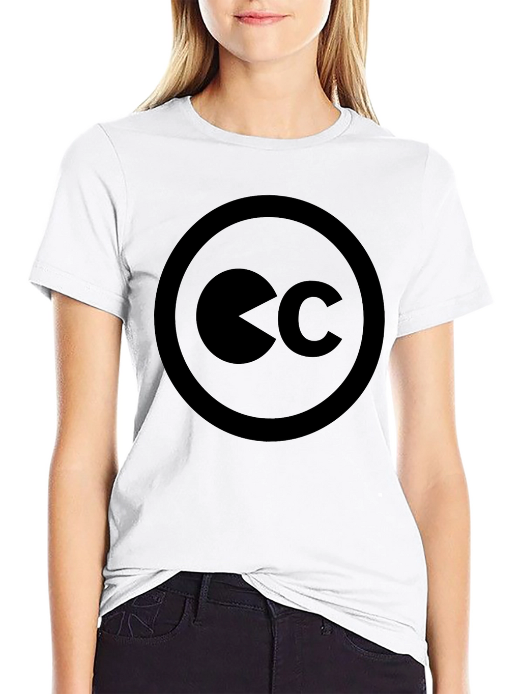 Creative Commons Black T-Shirt - Modern Design