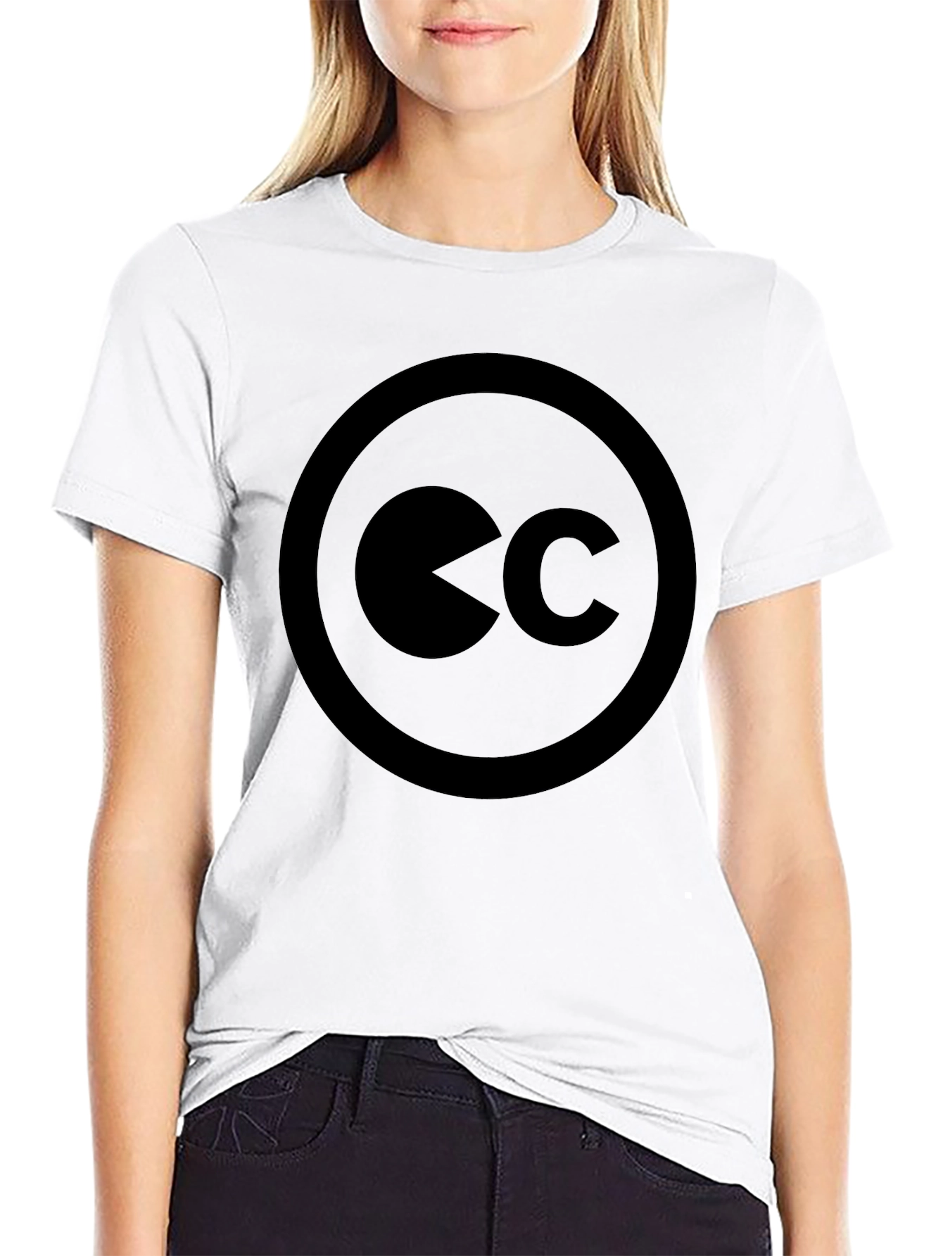 Creative Commons Black T-Shirt - Modern Design