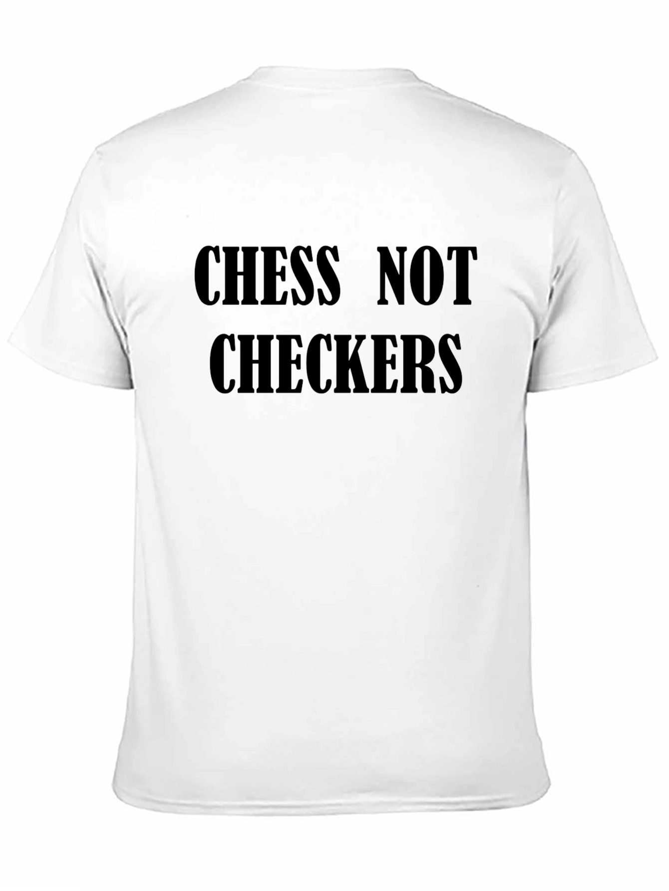 Chess Not Checkers Black Graphic Tee