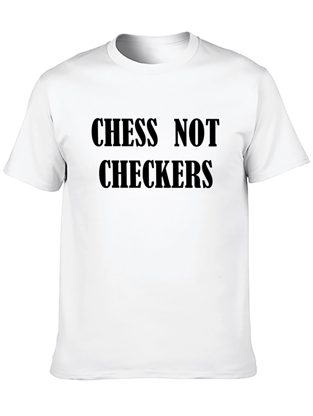 Chess Not Checkers Black Graphic Tee