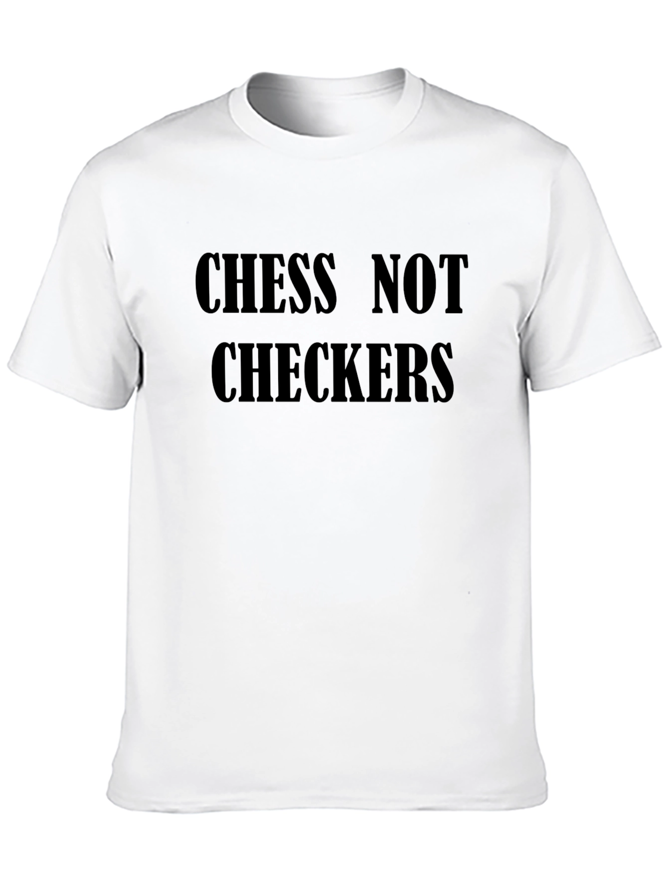Chess Not Checkers Black Graphic Tee