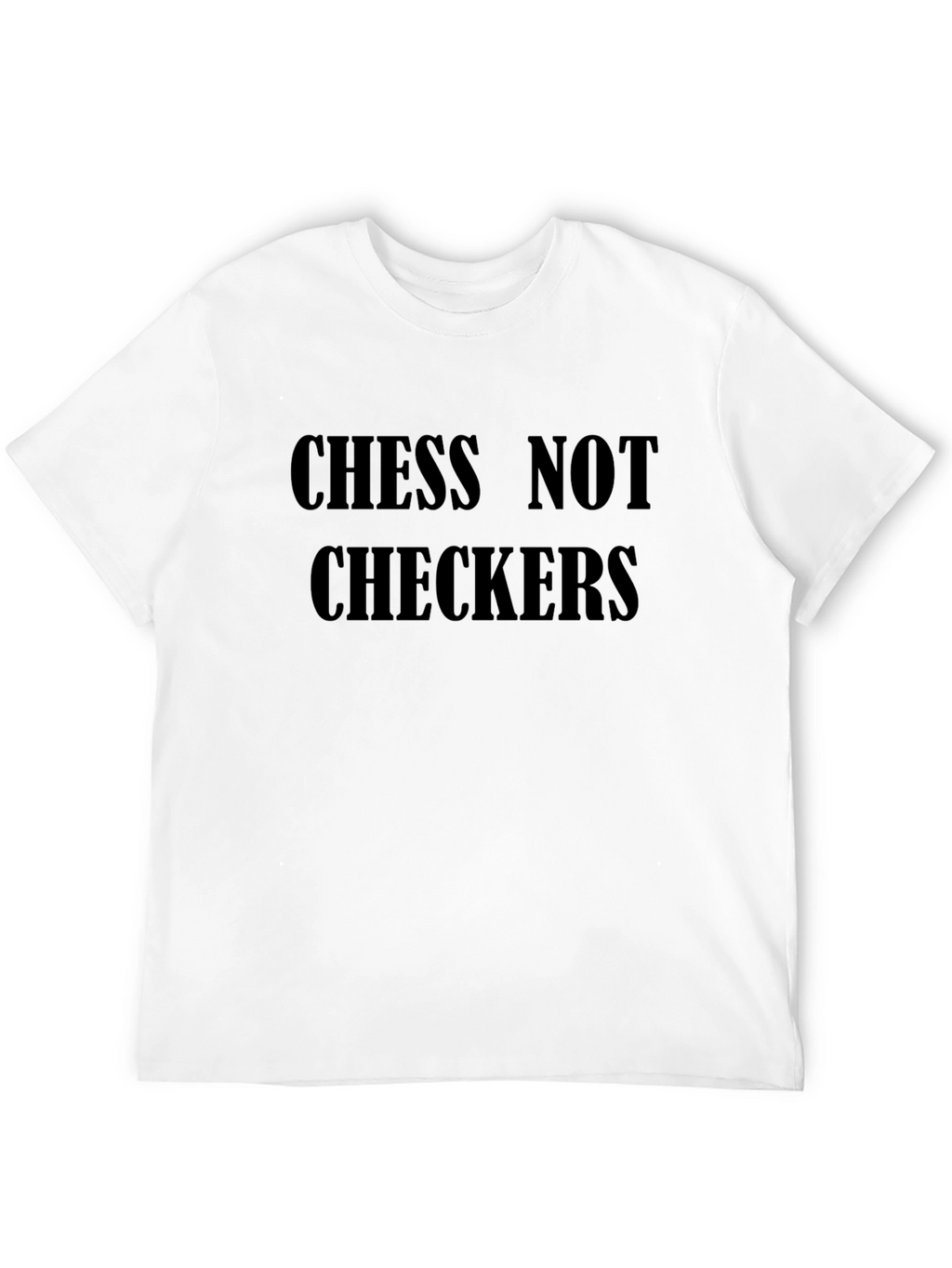 Chess Not Checkers Black Graphic Tee