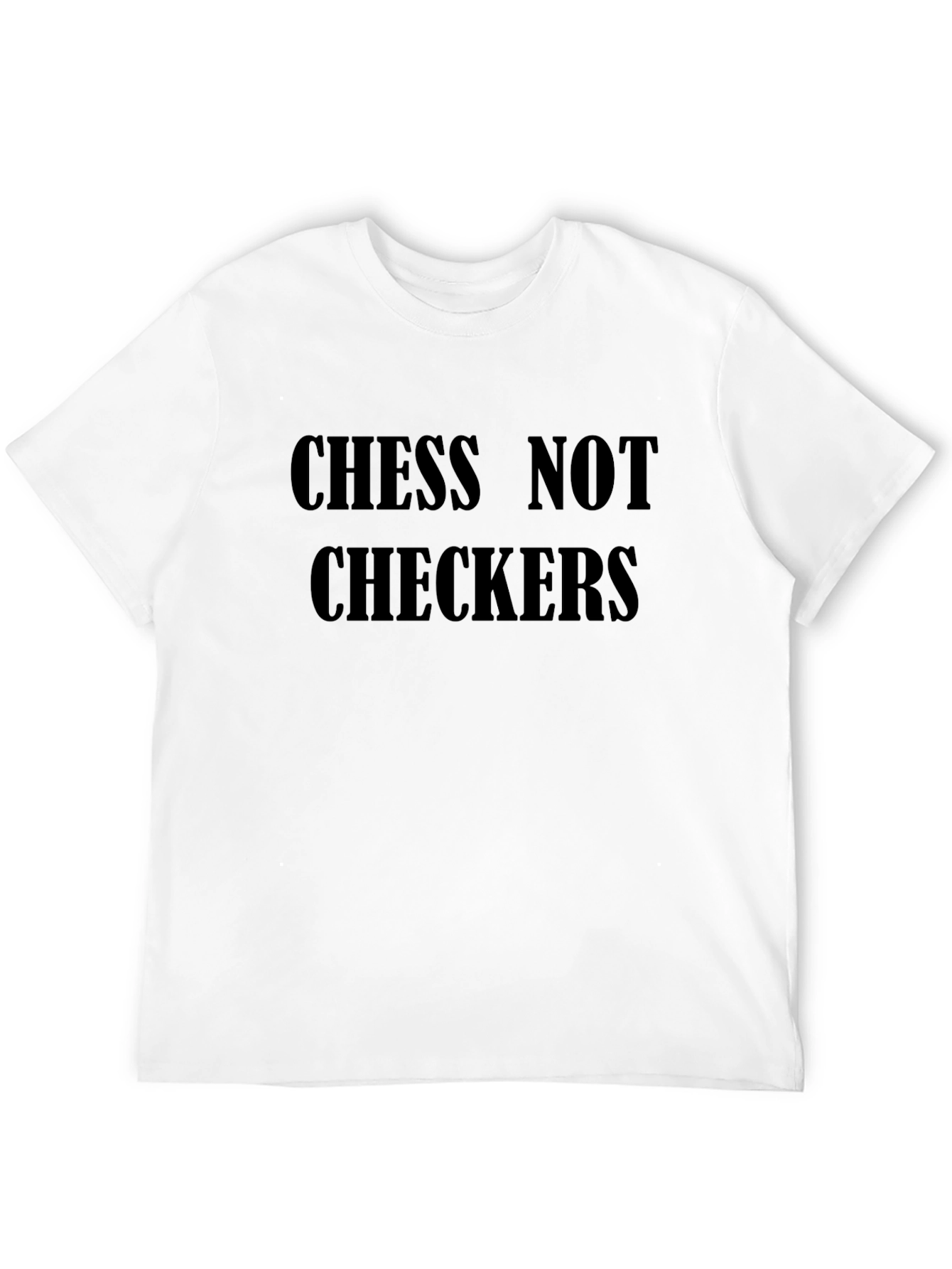 Chess Not Checkers Black Graphic Tee