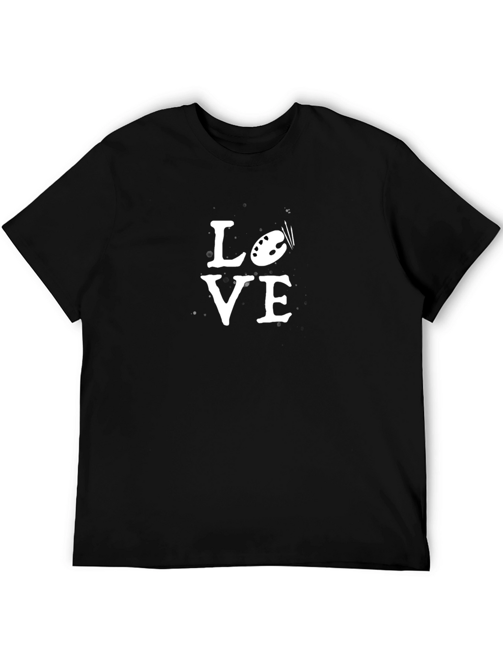 Love Art Black Graphic Tee