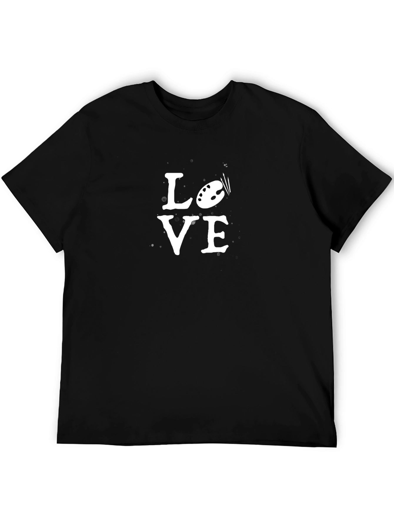 Love Art Black Graphic Tee