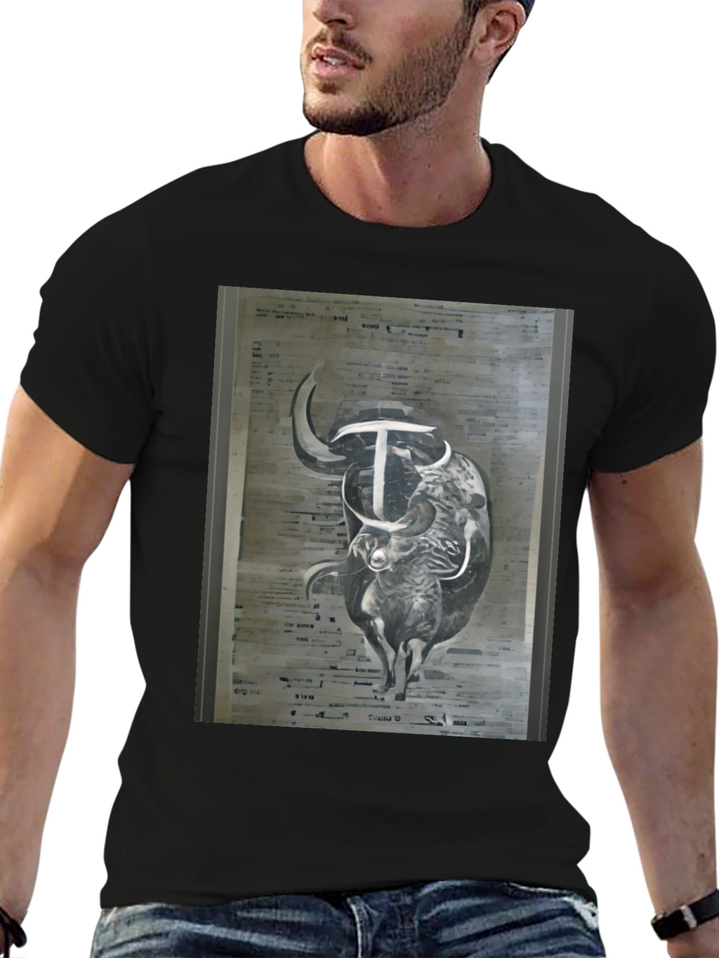 Bull Graphic Tee - Urban Style