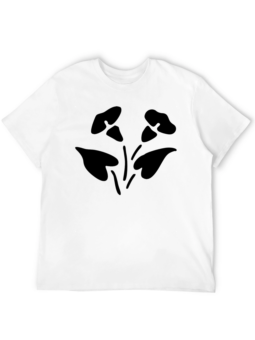 Black Floral Graphic Tee - Casual Comfort