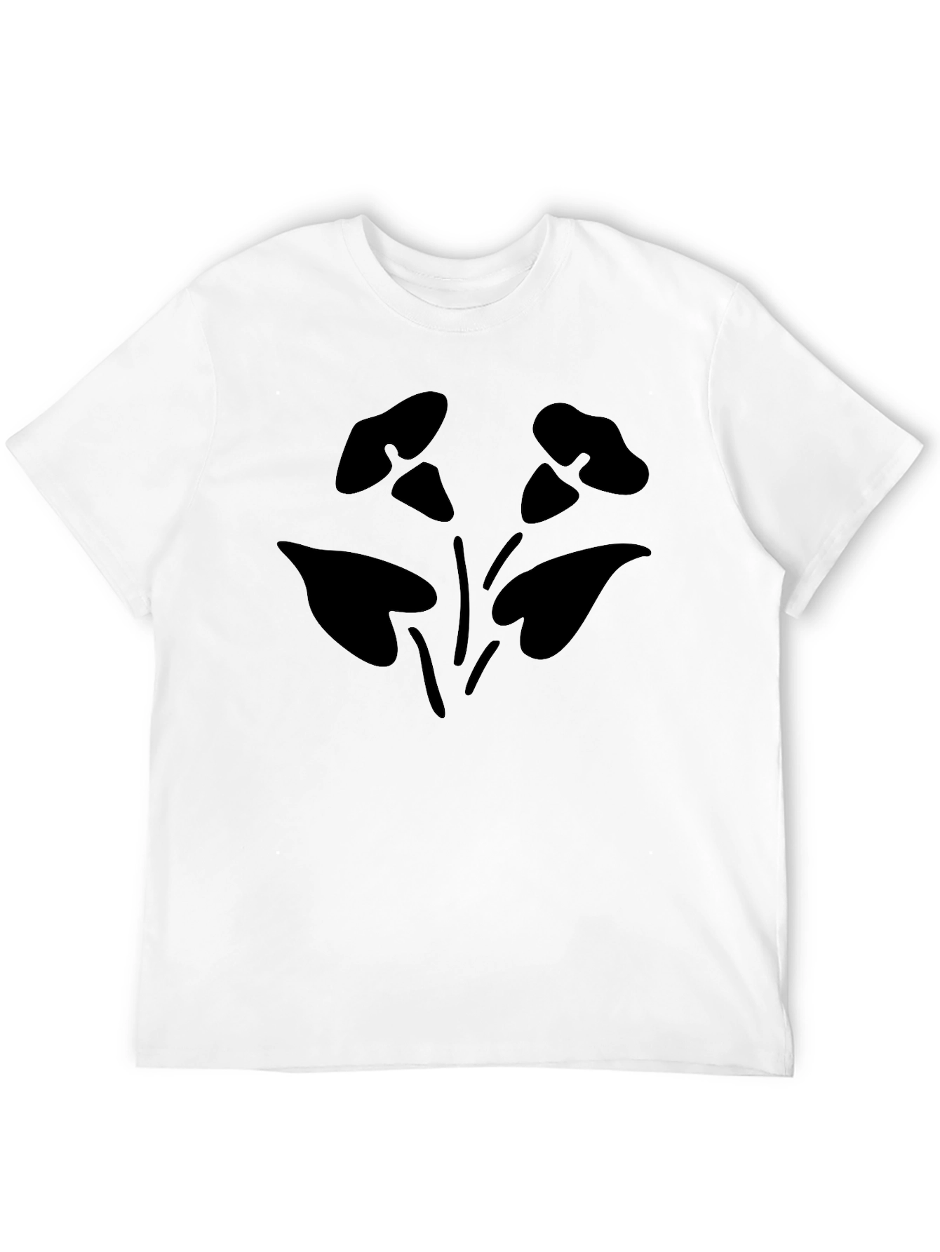 Black Floral Graphic Tee - Casual Comfort