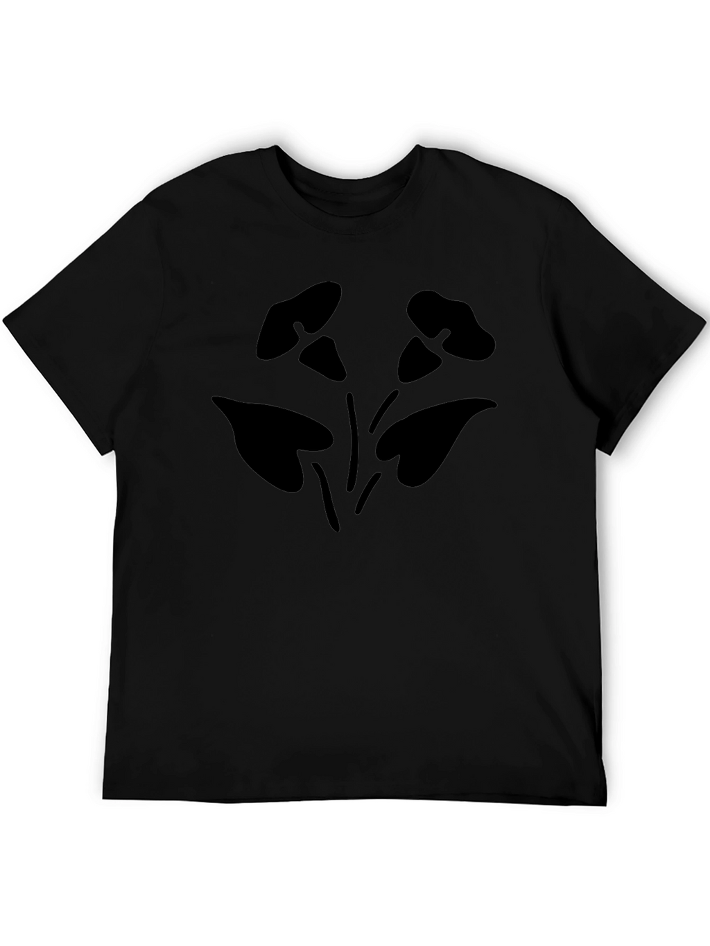 Black Floral Graphic Tee - Casual Comfort