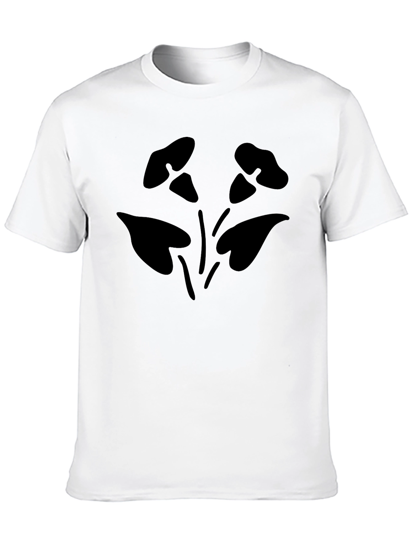 Black Floral Graphic Tee - Casual Comfort