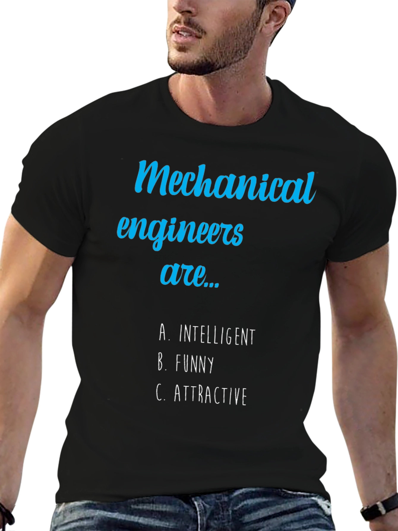 Mechanical Engineer Humor Tee - Intelligent Funny Attractive