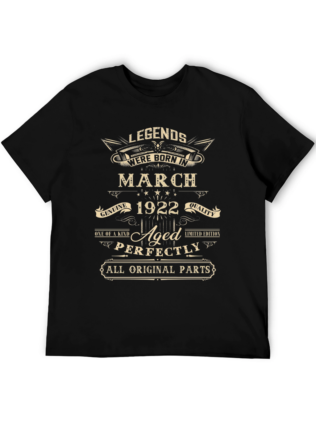 Legends Born in March 1922 Aged Perfectly T-Shirt