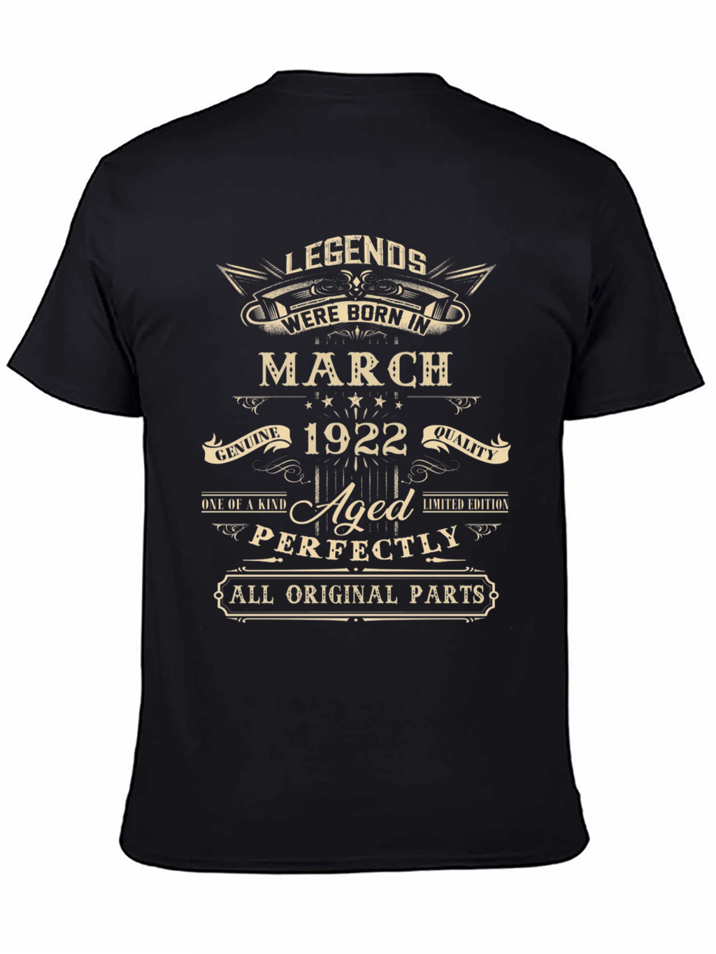 Legends Born in March 1922 Aged Perfectly T-Shirt