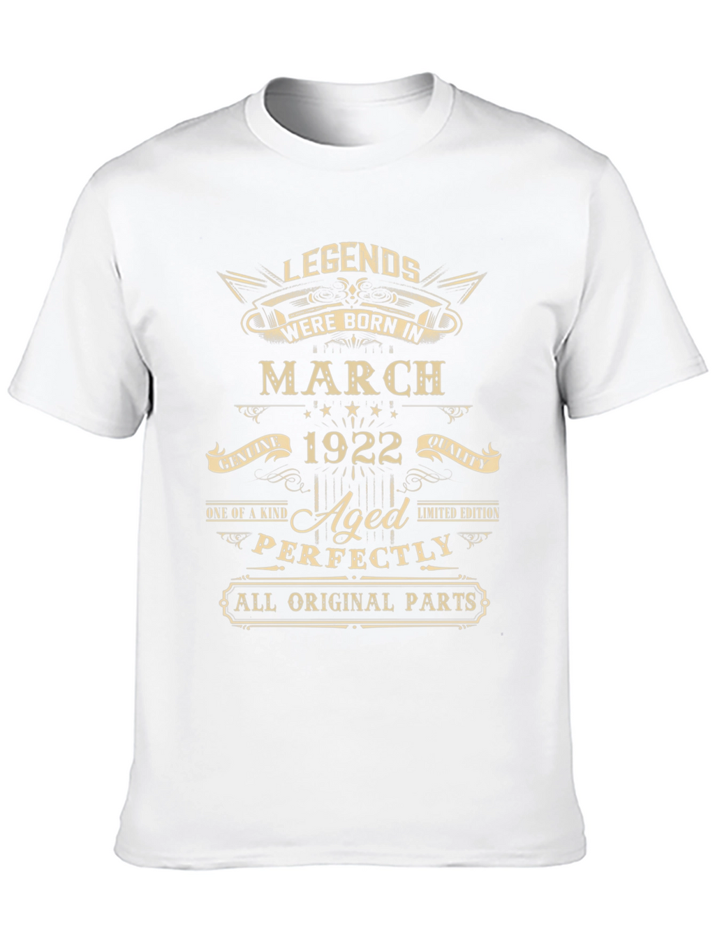Legends Born in March 1922 Aged Perfectly T-Shirt