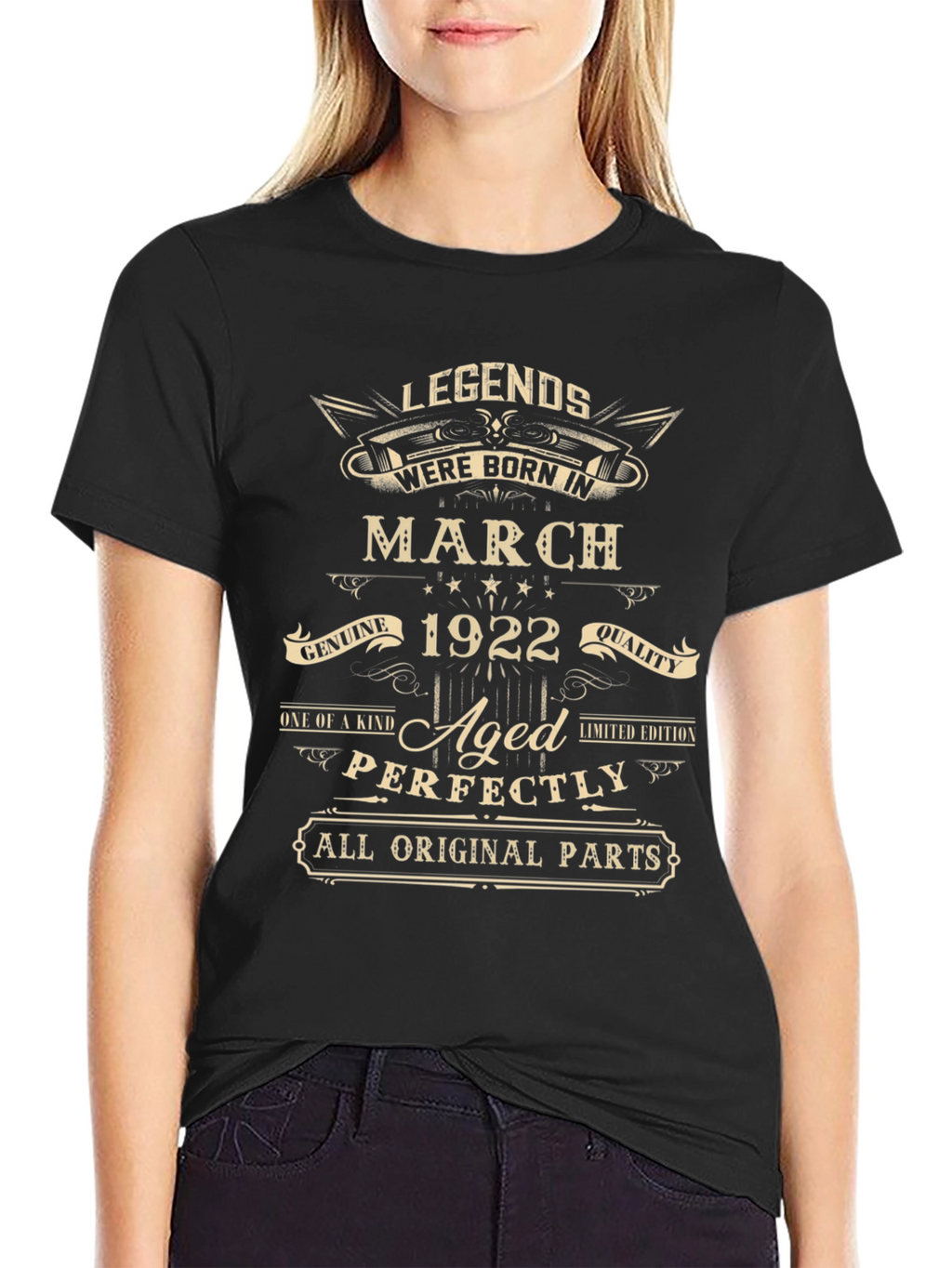 Legends Born in March 1922 Aged Perfectly T-Shirt