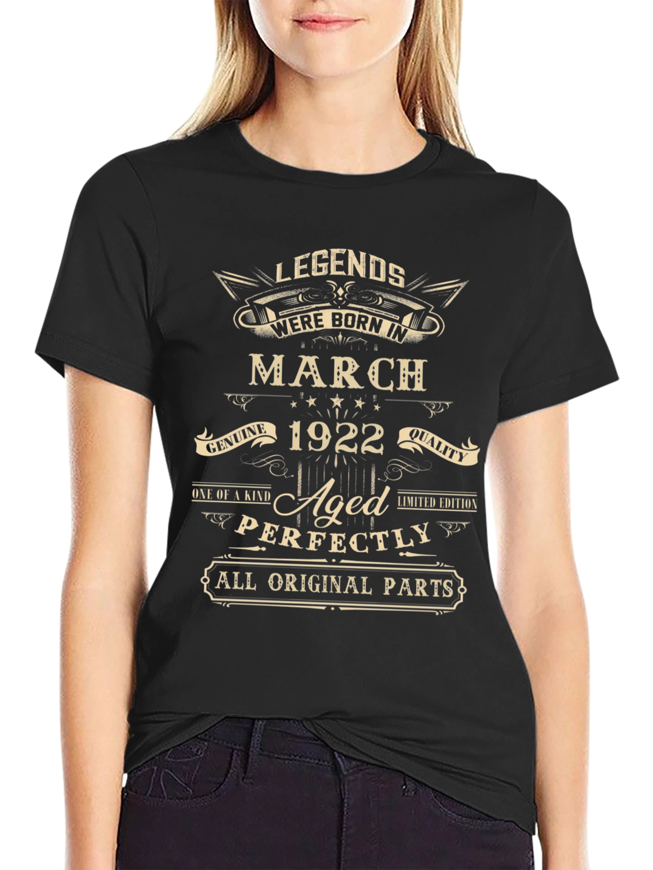 Legends Born in March 1922 Aged Perfectly T-Shirt