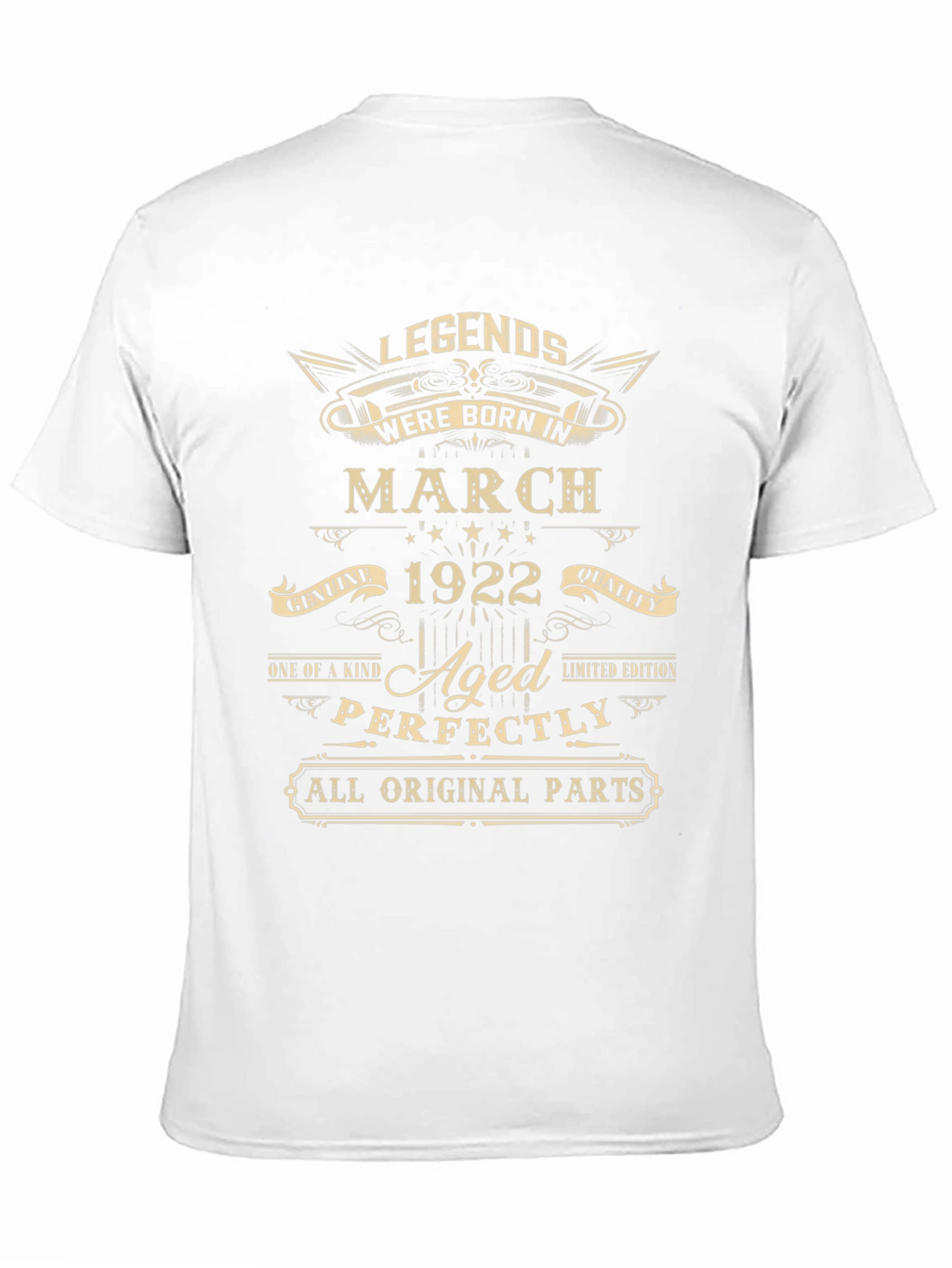 Legends Born in March 1922 Aged Perfectly T-Shirt