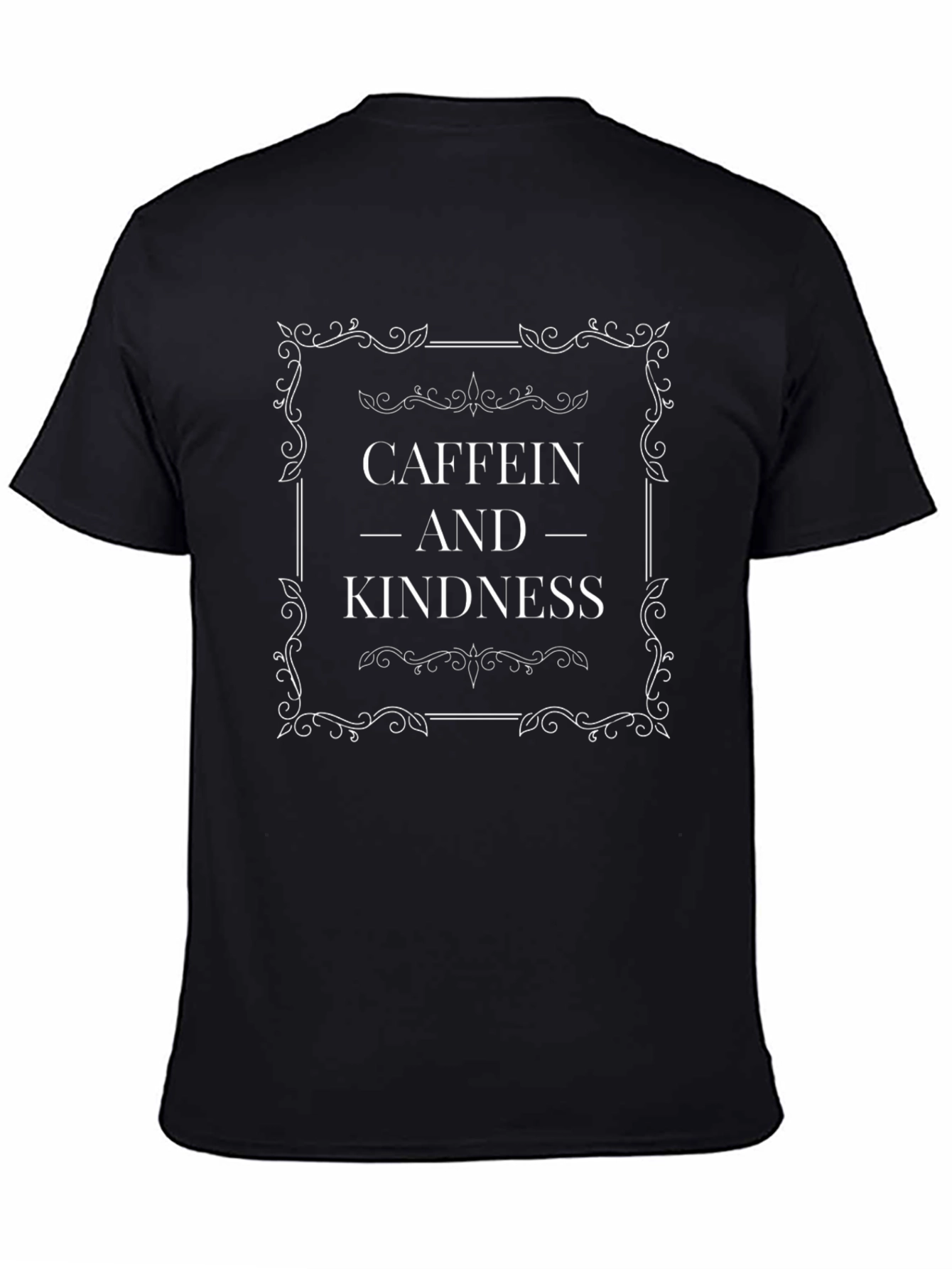 Caffein and Kindness Graphic Tee - Soft Cotton Blend T-Shirt