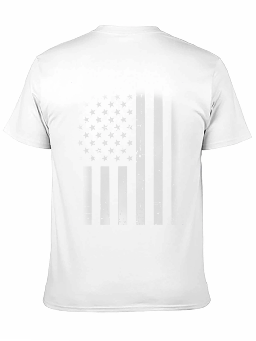American Flag Distressed Graphic Tee - Black