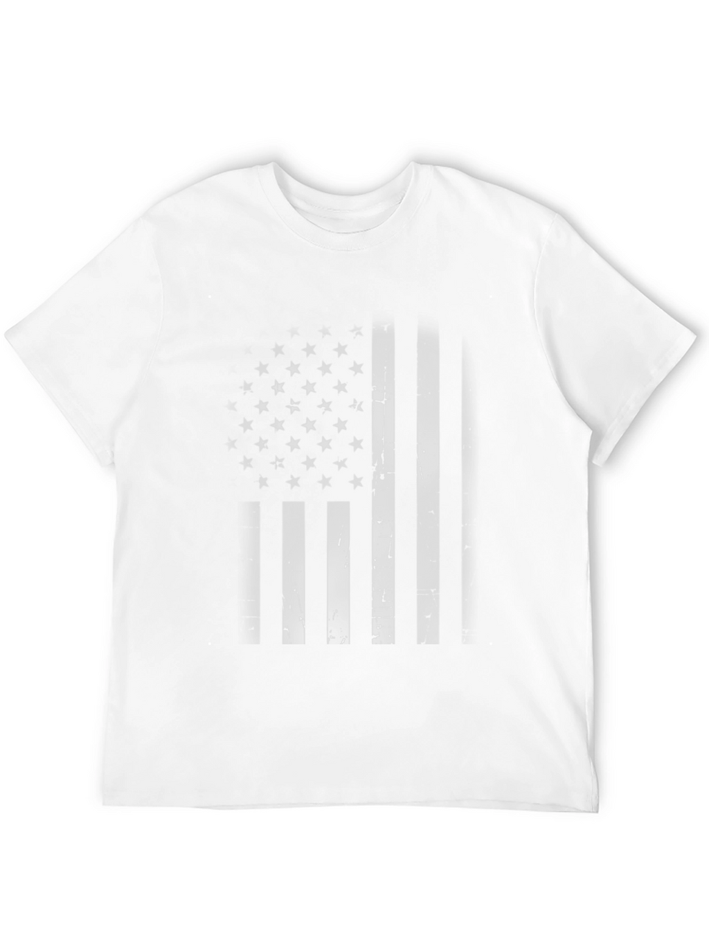 American Flag Distressed Graphic Tee - Black