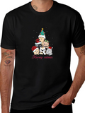 Meowy Catmas T-Shirt - Christmas Cat Tree Tee