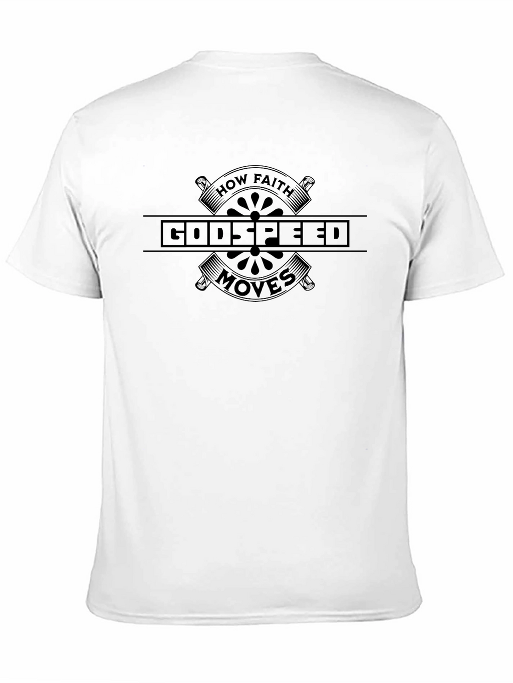 Godspeed How Faith Moves Black T-Shirt