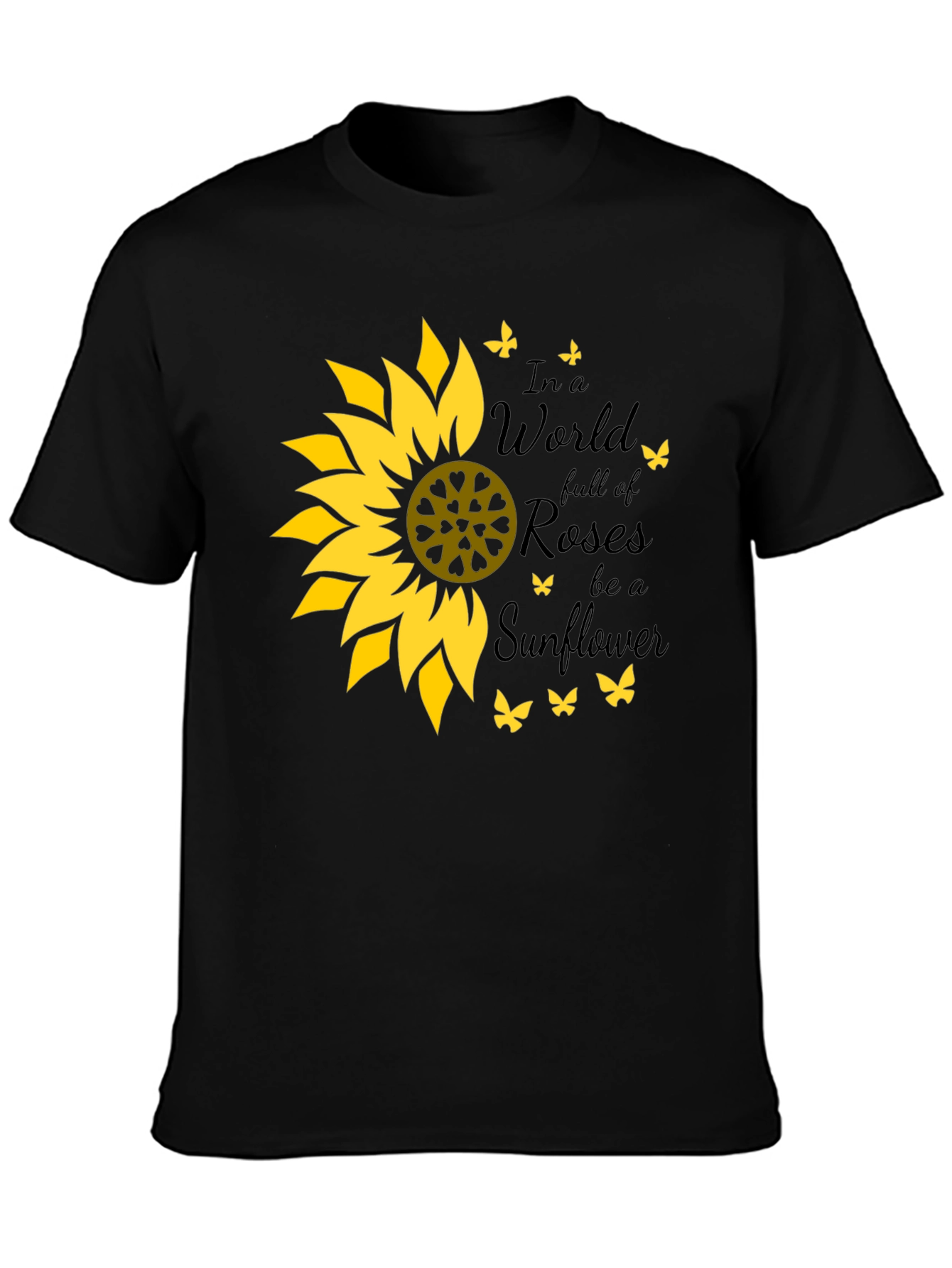 Sunflower Graphic Tee - Be a Sunflower T-Shirt
