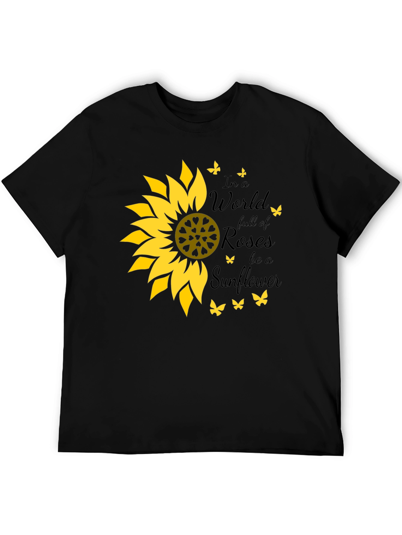 Sunflower Graphic Tee - Be a Sunflower T-Shirt