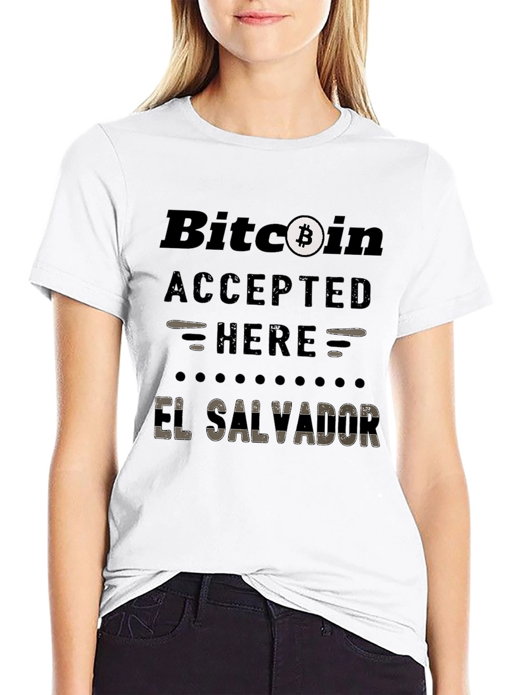 Bitcoin Accepted Here El Salvador T-Shirt