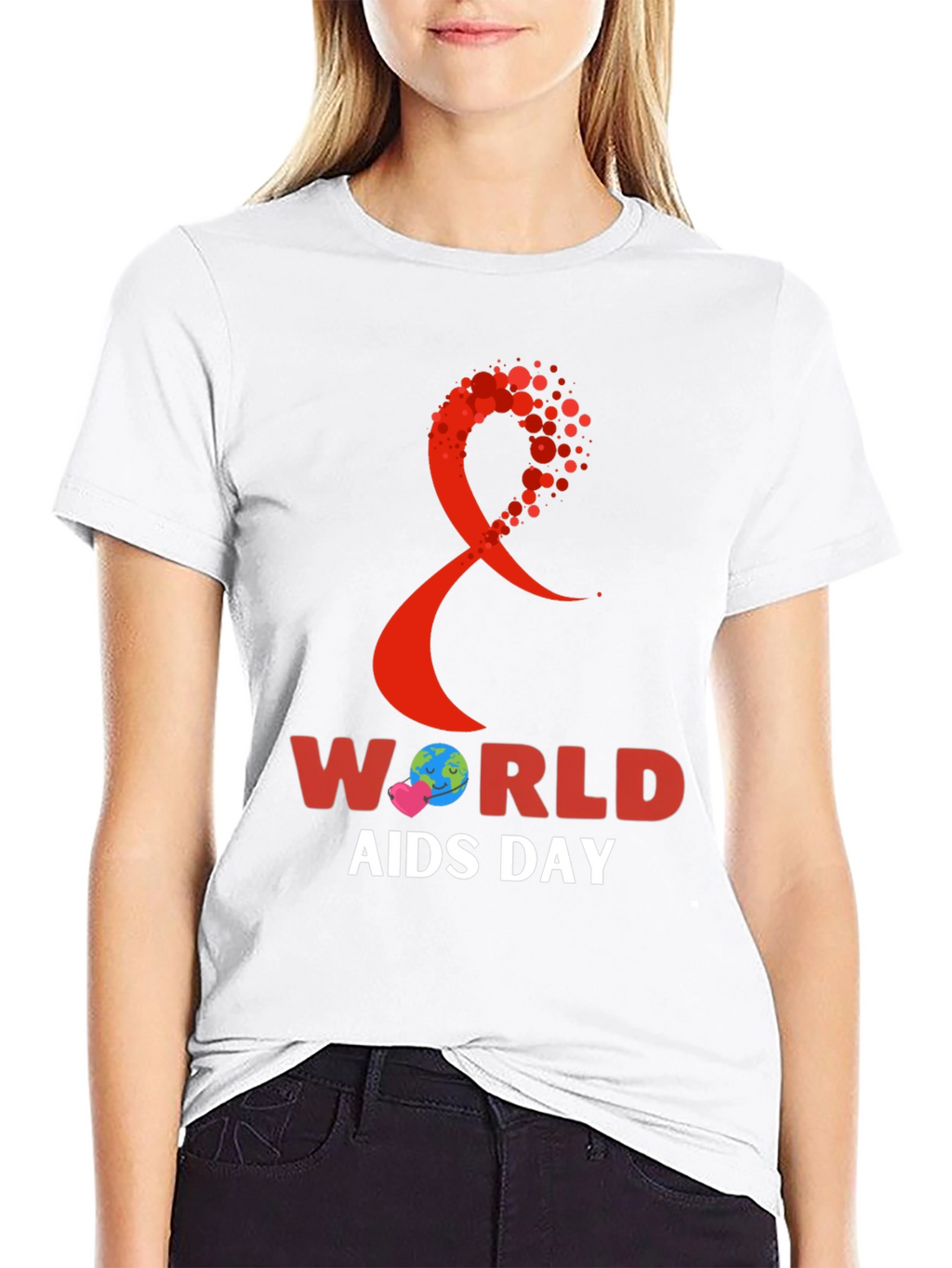 World AIDS Day Awareness Ribbon T-Shirt