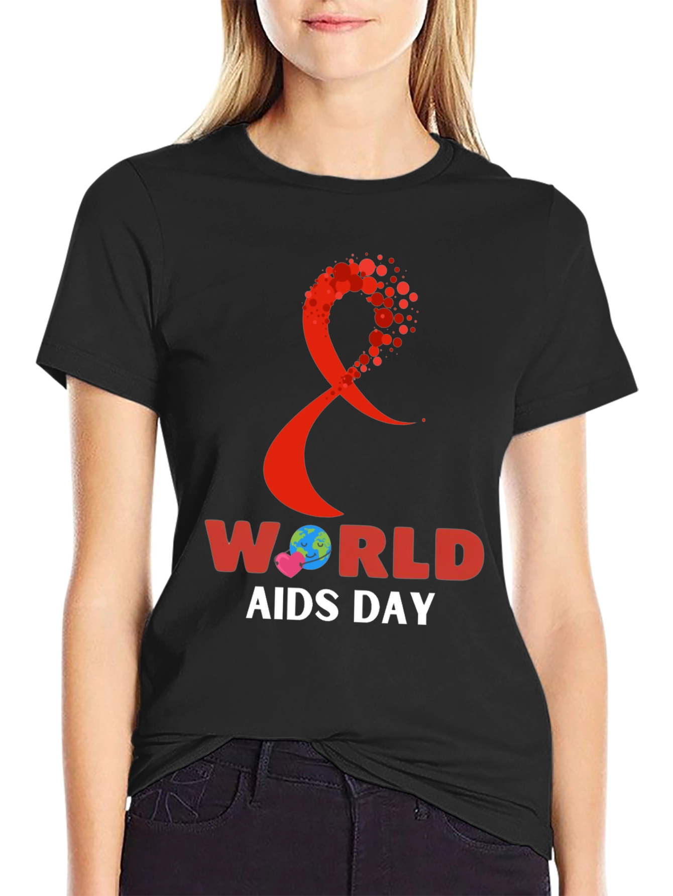 World AIDS Day Awareness Ribbon T-Shirt