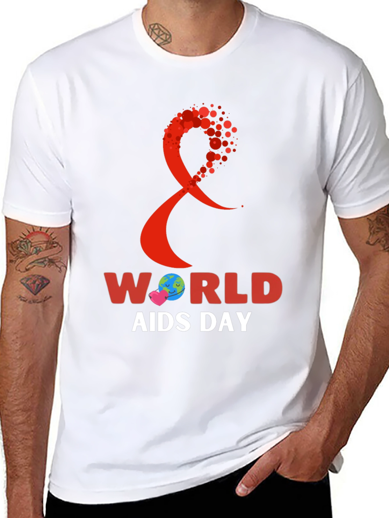 World AIDS Day Awareness Ribbon T-Shirt
