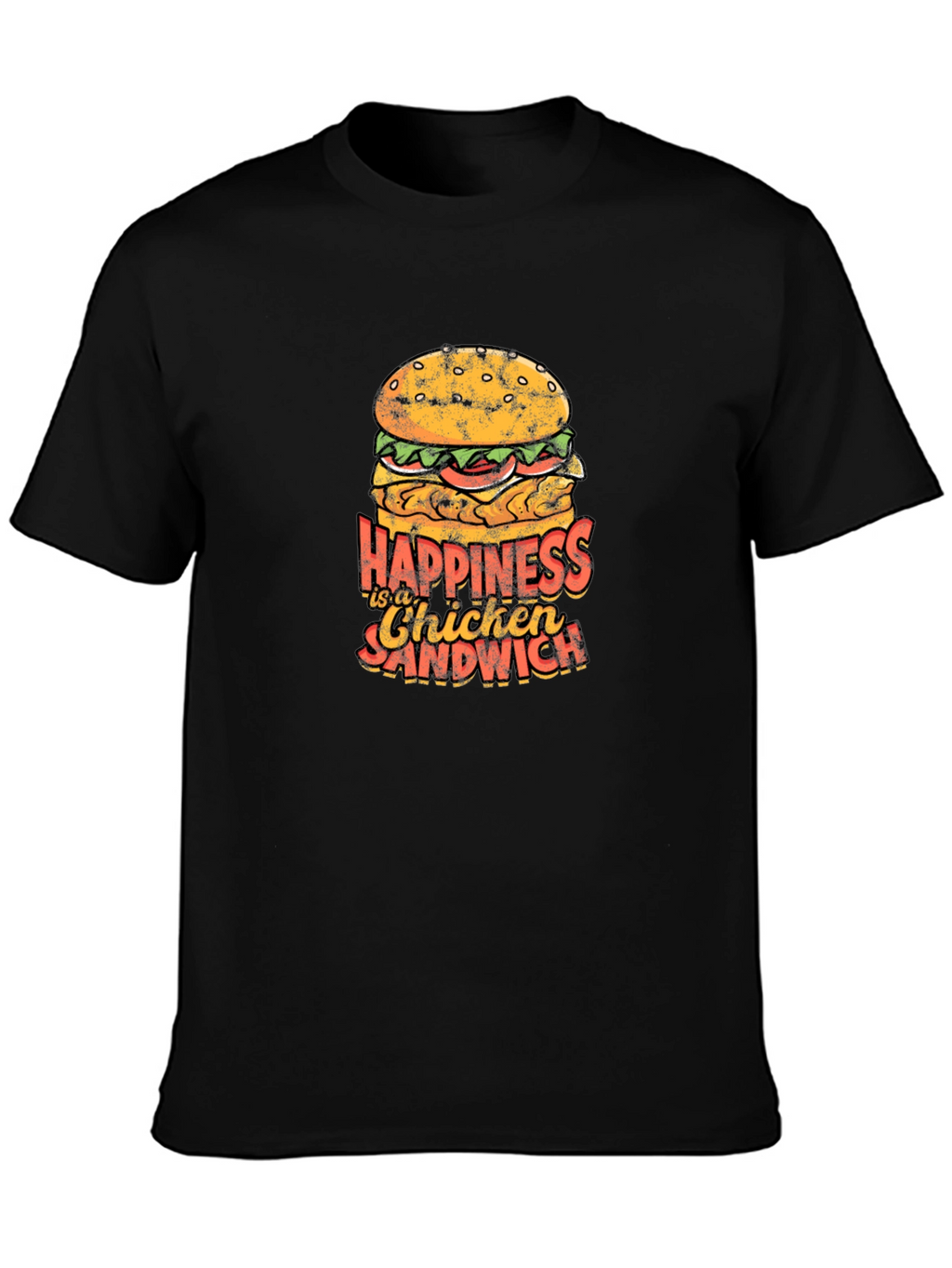 Happiness Chicken Sandwich Graphic Tee