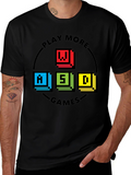 Pixelated WASD Gaming T-Shirt - Play More Games