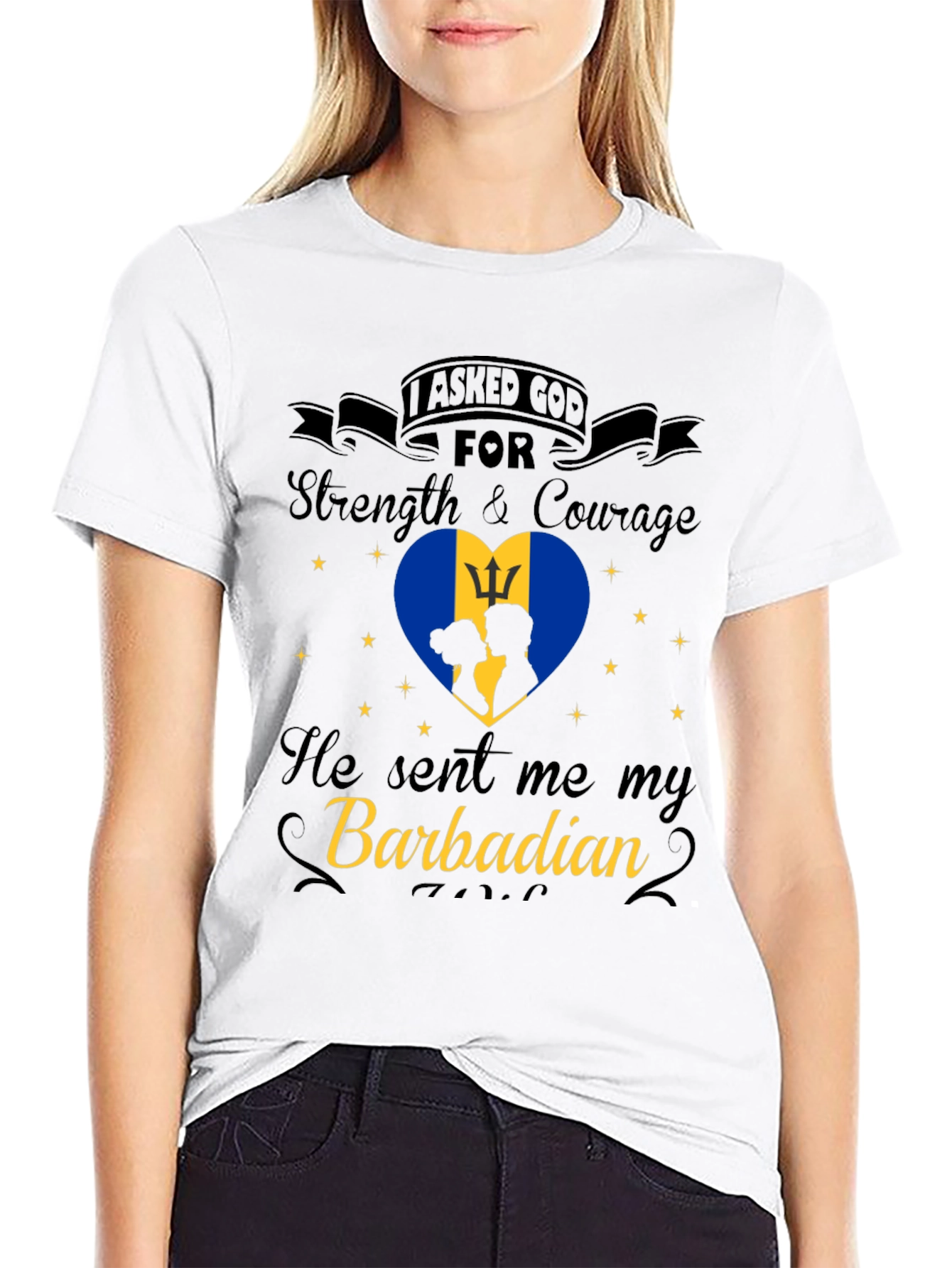 Barbadian Love T-Shirt - Strength & Courage