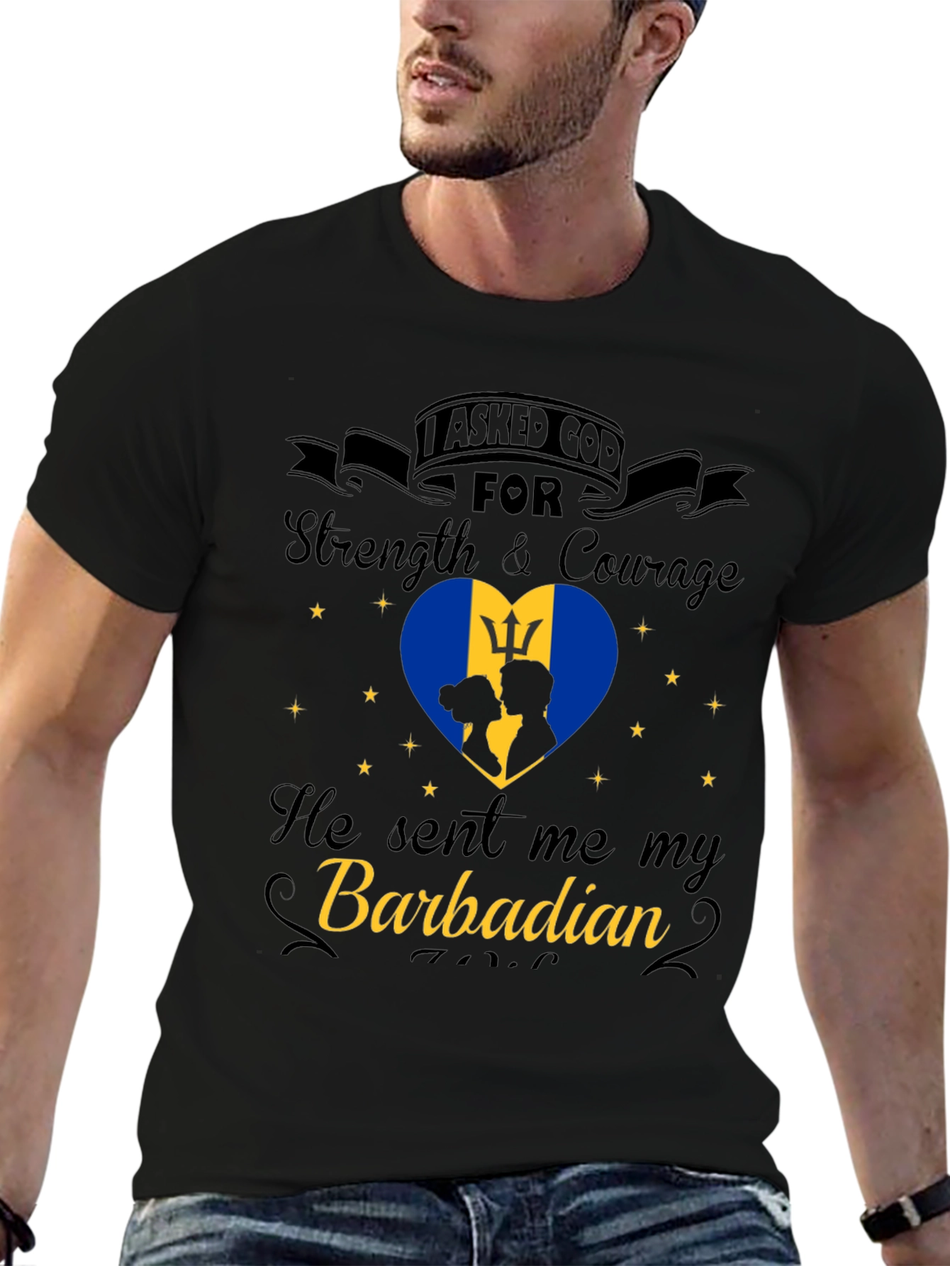 Barbadian Love T-Shirt - Strength & Courage