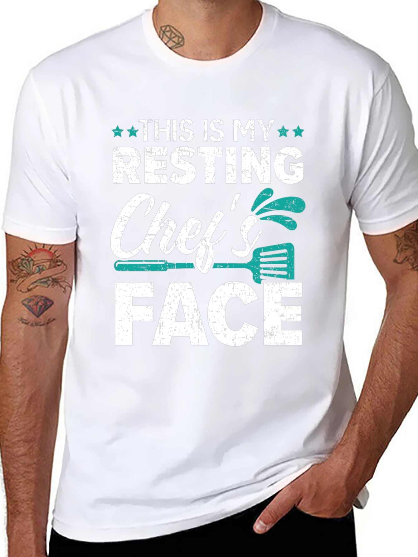 Resting Chefs Face Graphic T-Shirt
