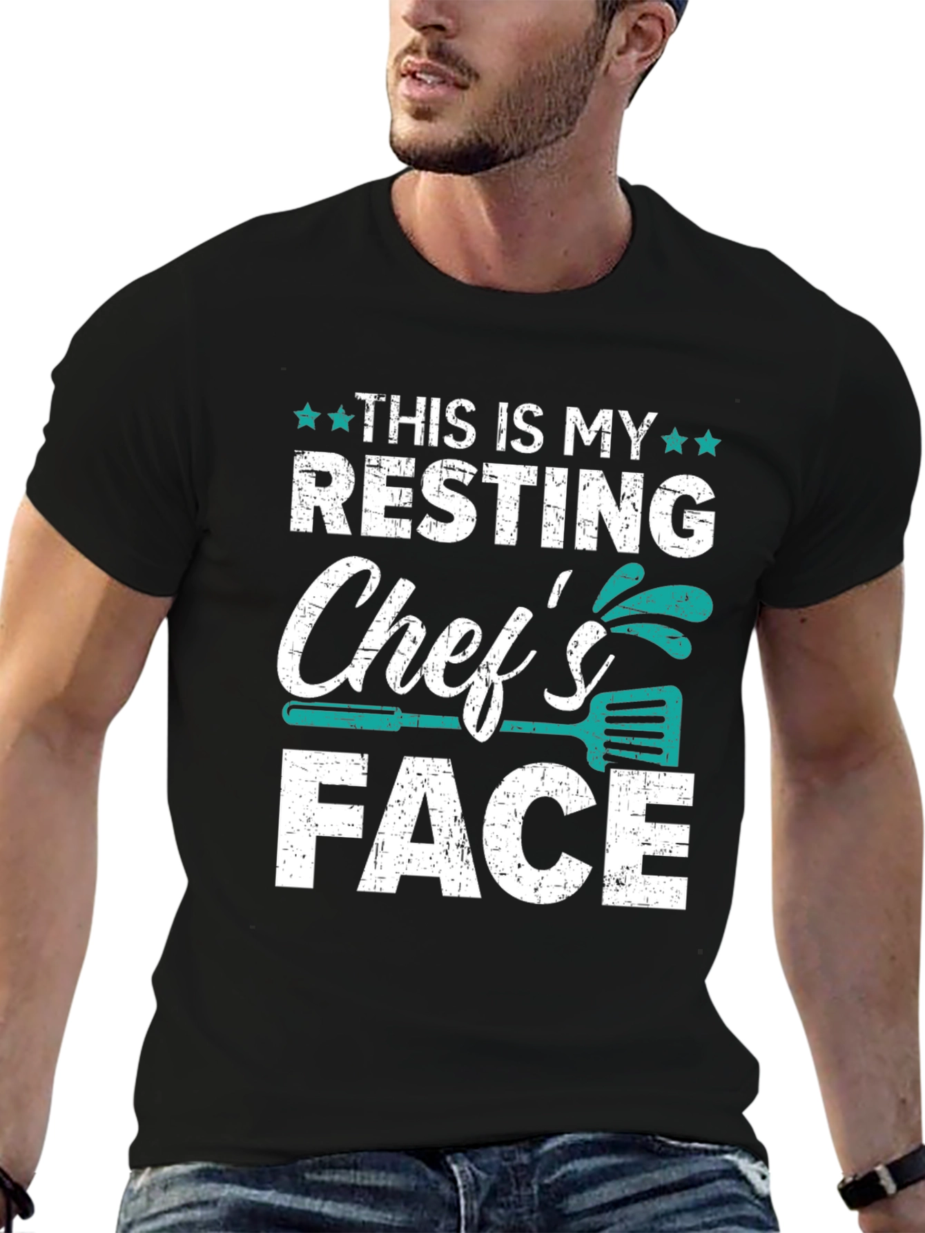 Resting Chefs Face Graphic T-Shirt