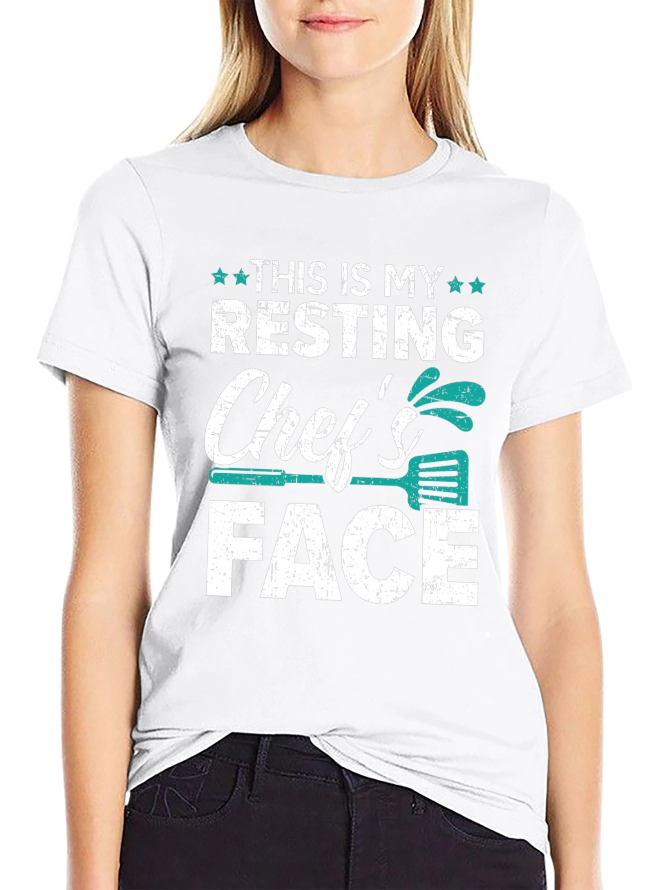 Resting Chefs Face Graphic T-Shirt