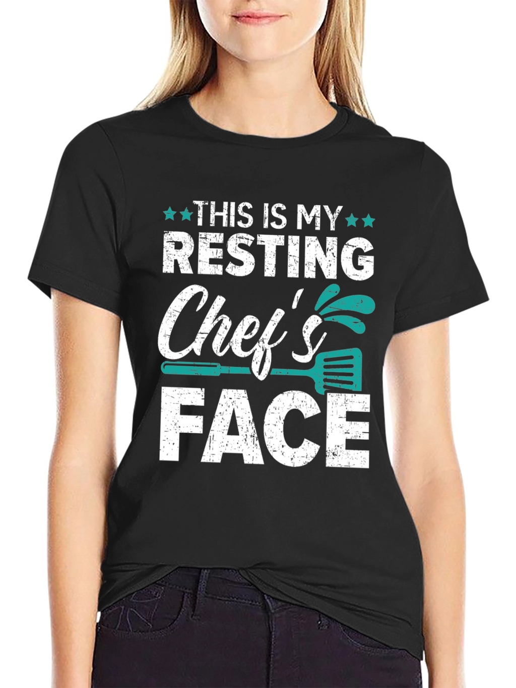 Resting Chefs Face Graphic T-Shirt