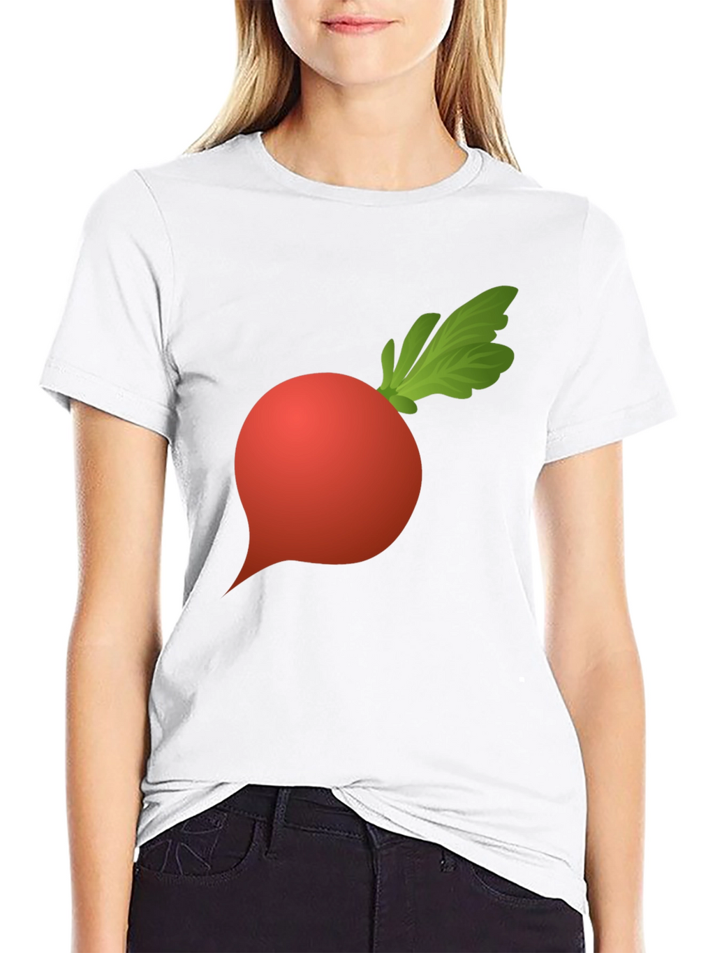Radish Graphic Tee - Black Cotton T-Shirt