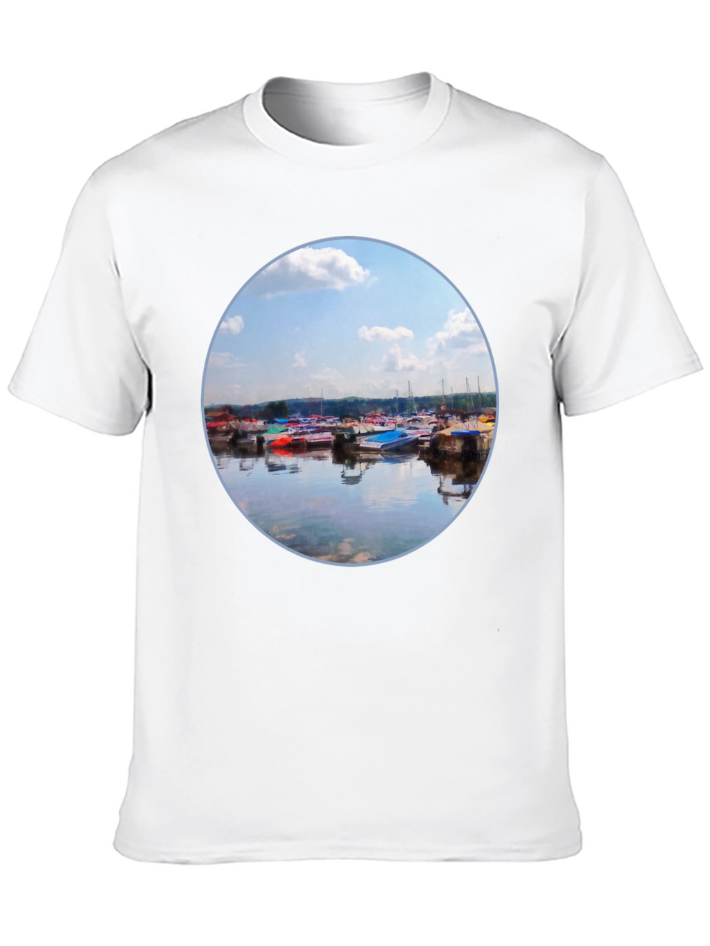 Boats Reflection Graphic Tee