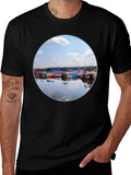 Boats Reflection Graphic Tee