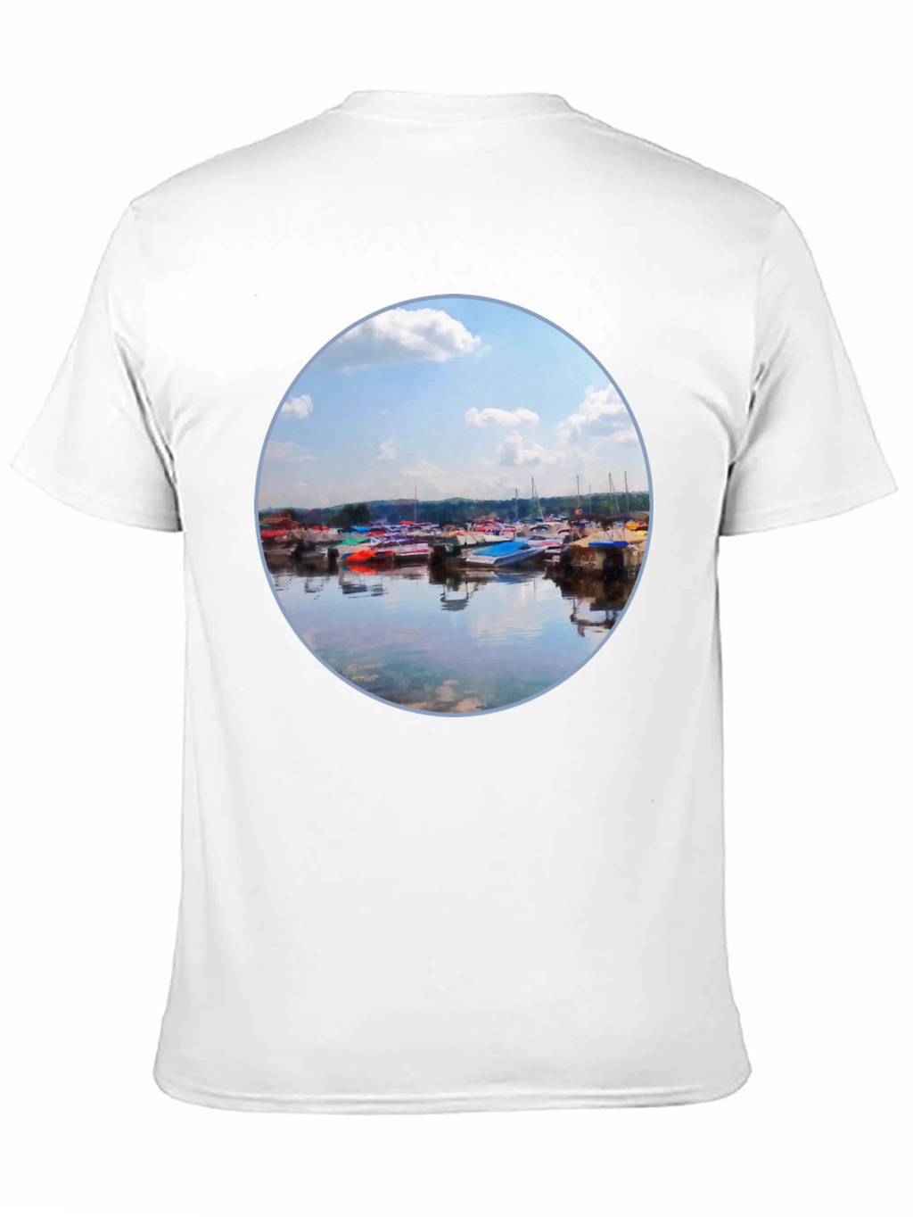Boats Reflection Graphic Tee