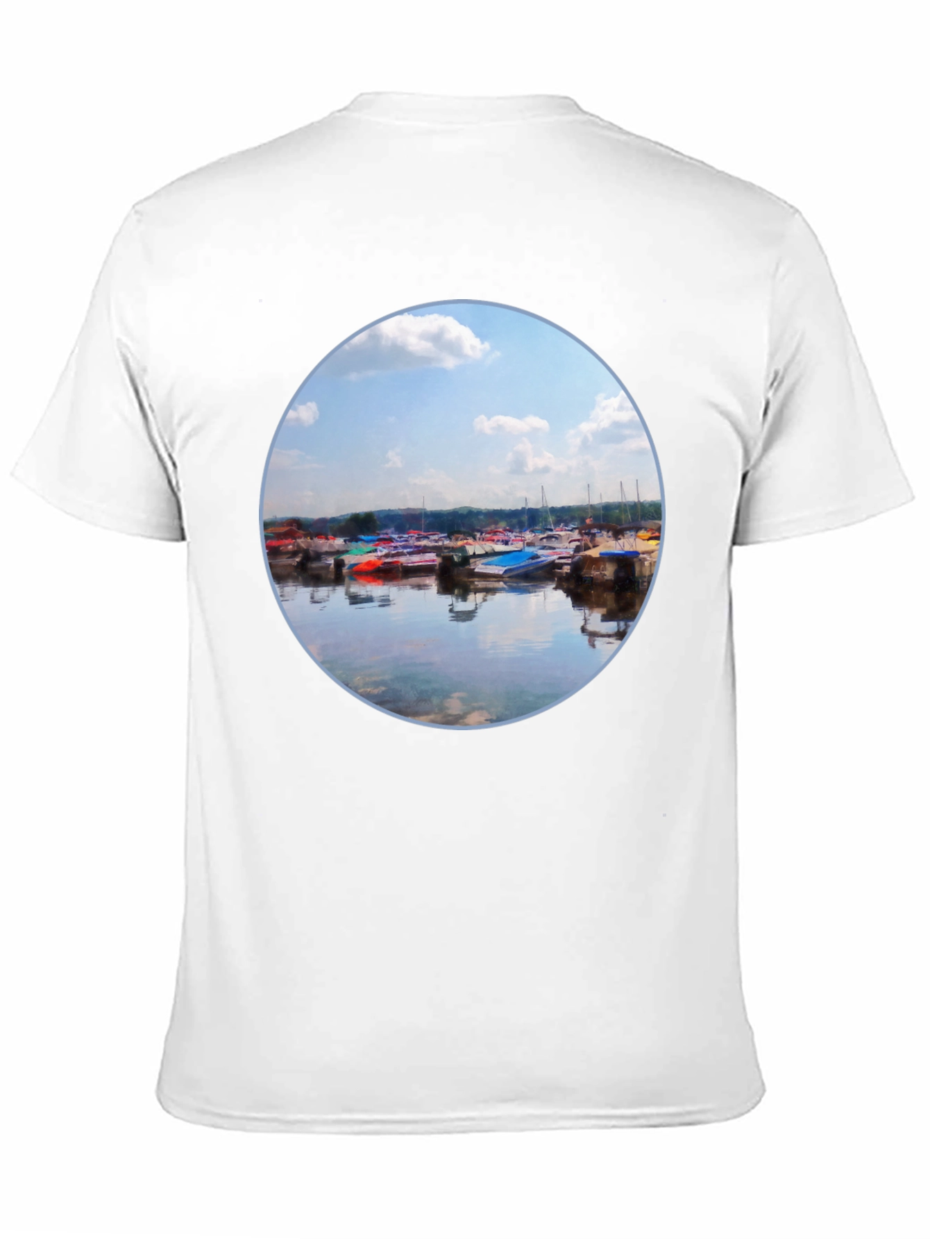 Boats Reflection Graphic Tee