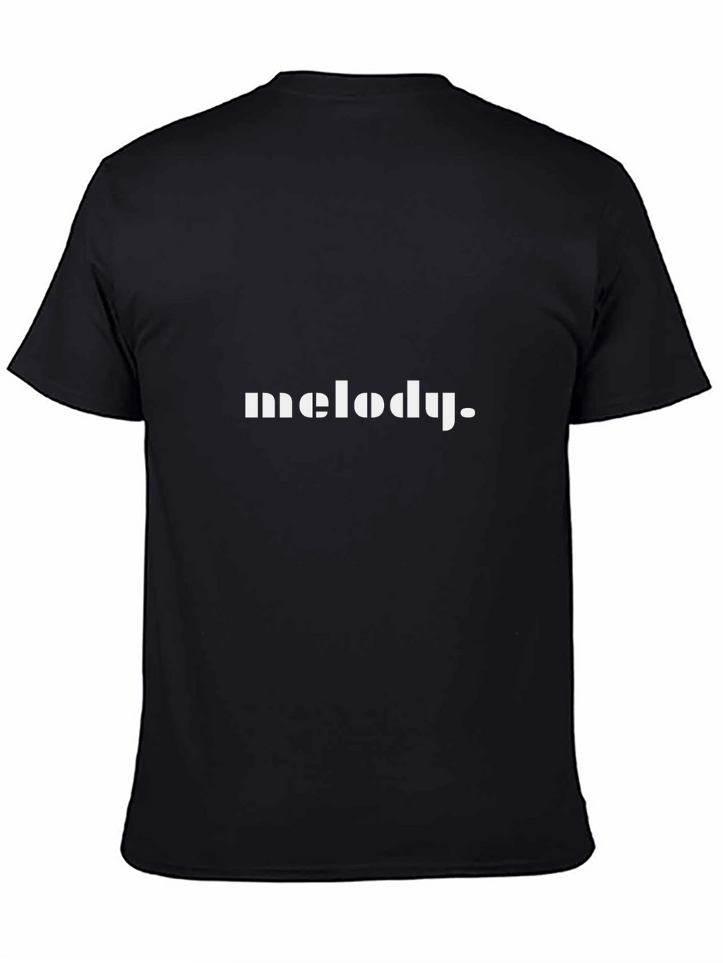 Melody Graphic Tee - Black Cotton T-Shirt