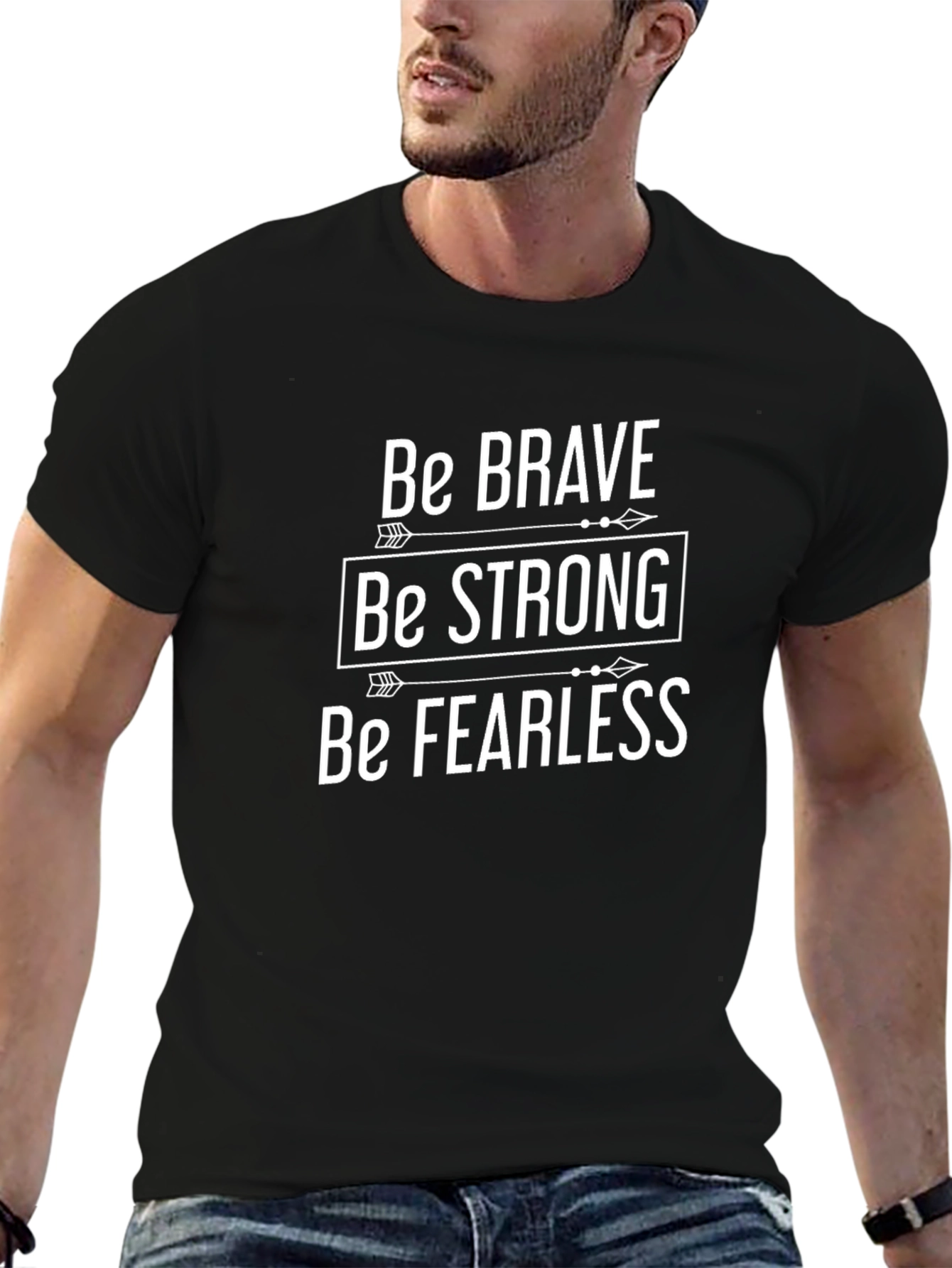 Be Brave Graphic Tee - Motivational T-Shirt