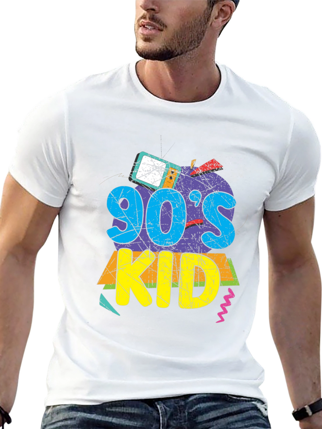 90s Kid Graphic Tee - Retro Style