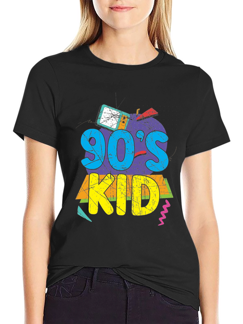 90s Kid Graphic Tee - Retro Style
