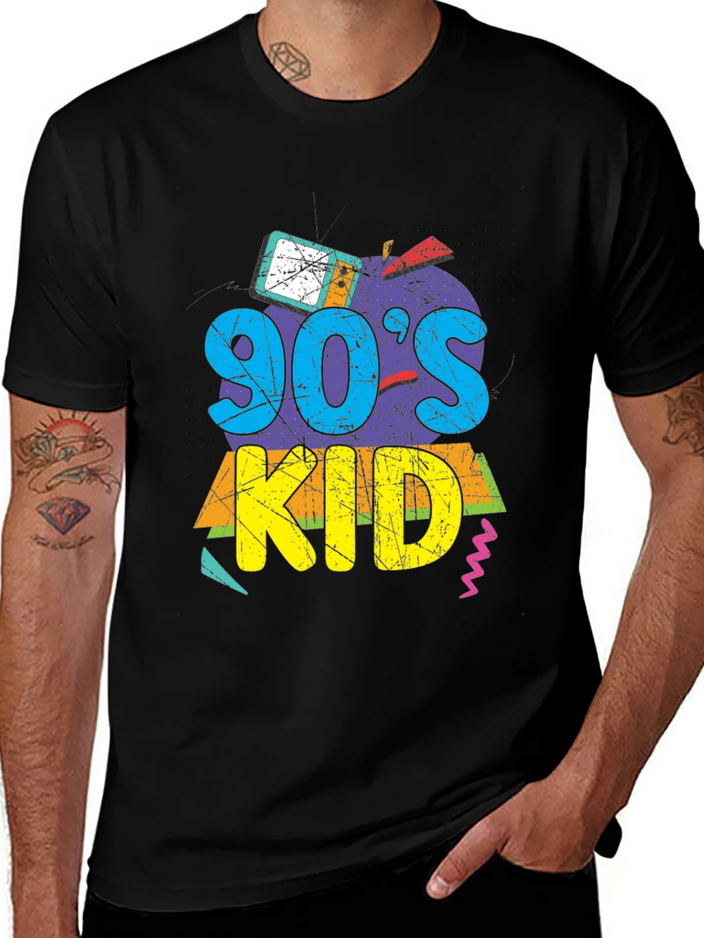 90s Kid Graphic Tee - Retro Style